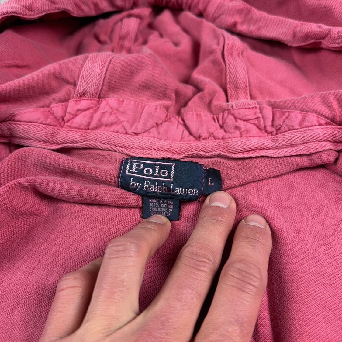 폴로 랄프로렌 빅포니 후드집업 핑크 상품이미지3