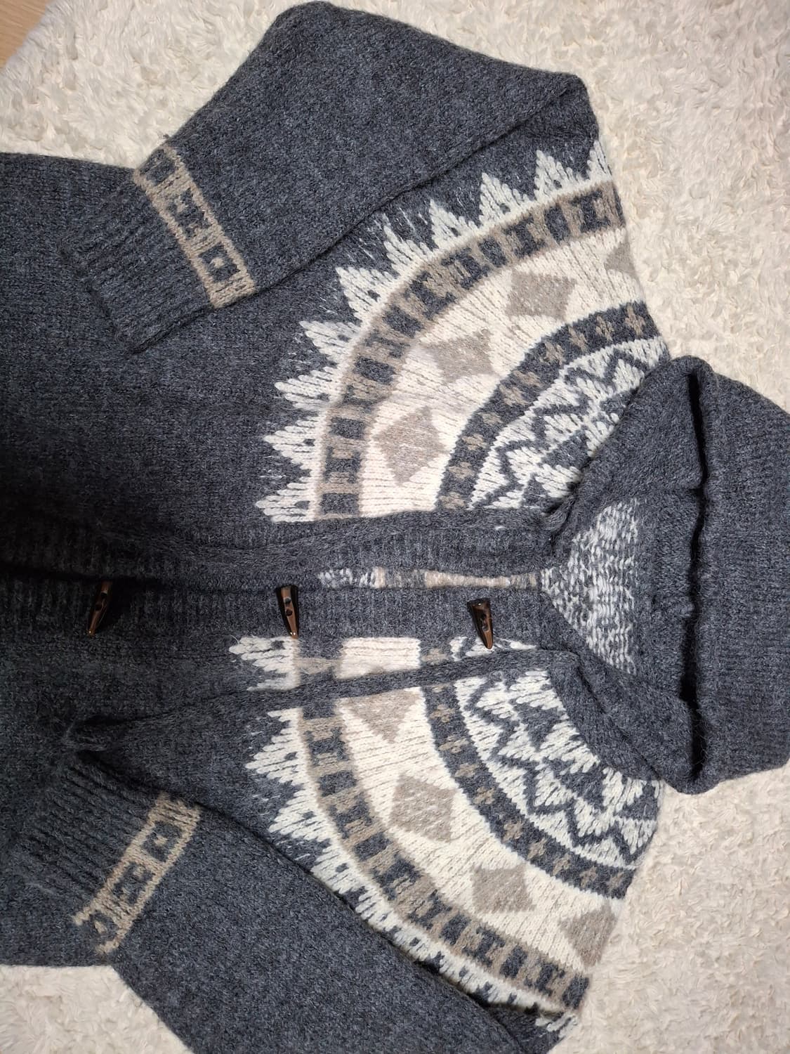 (마지막특가) 바인드 니트 후드가디건 상품이미지2