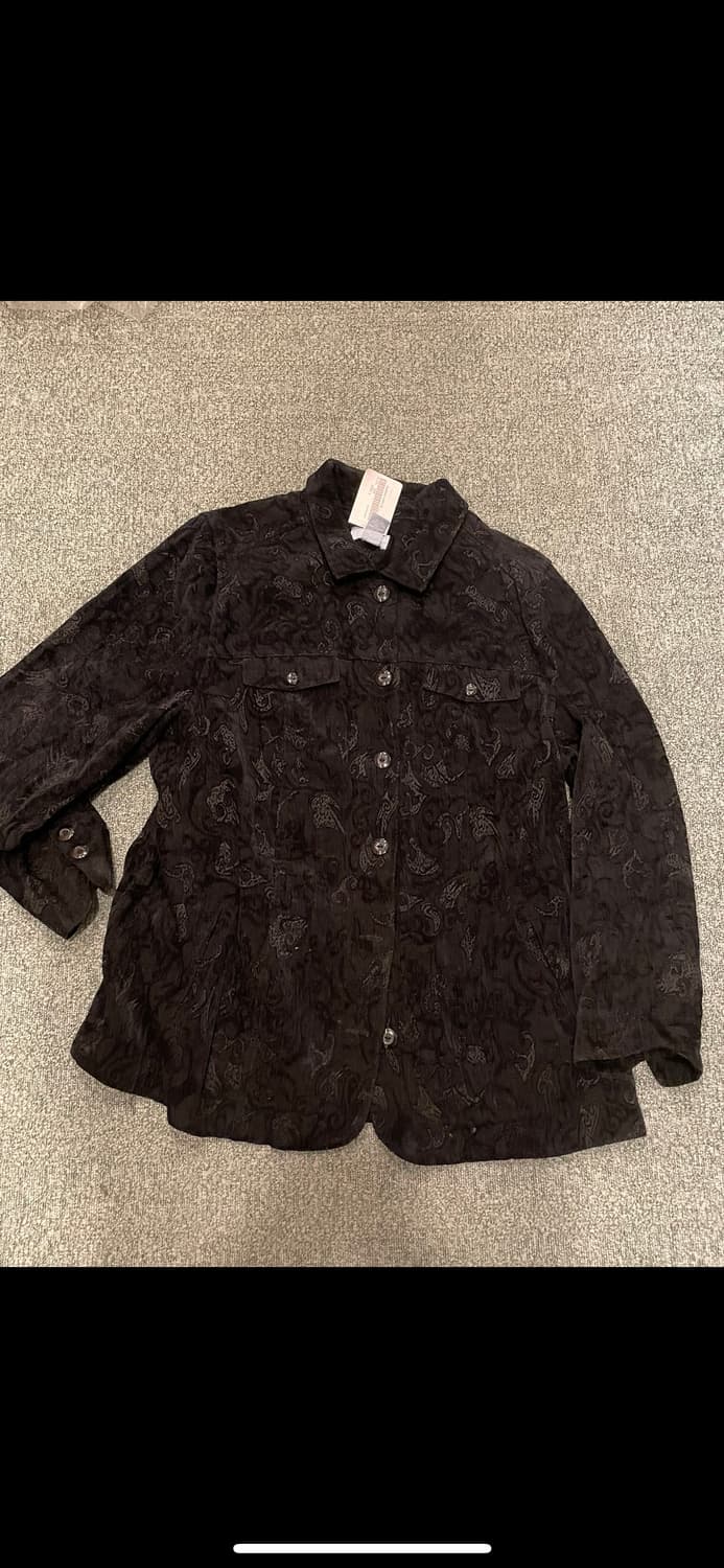 일본 빈티지 벨벳 자켓 가디건 상품이미지2