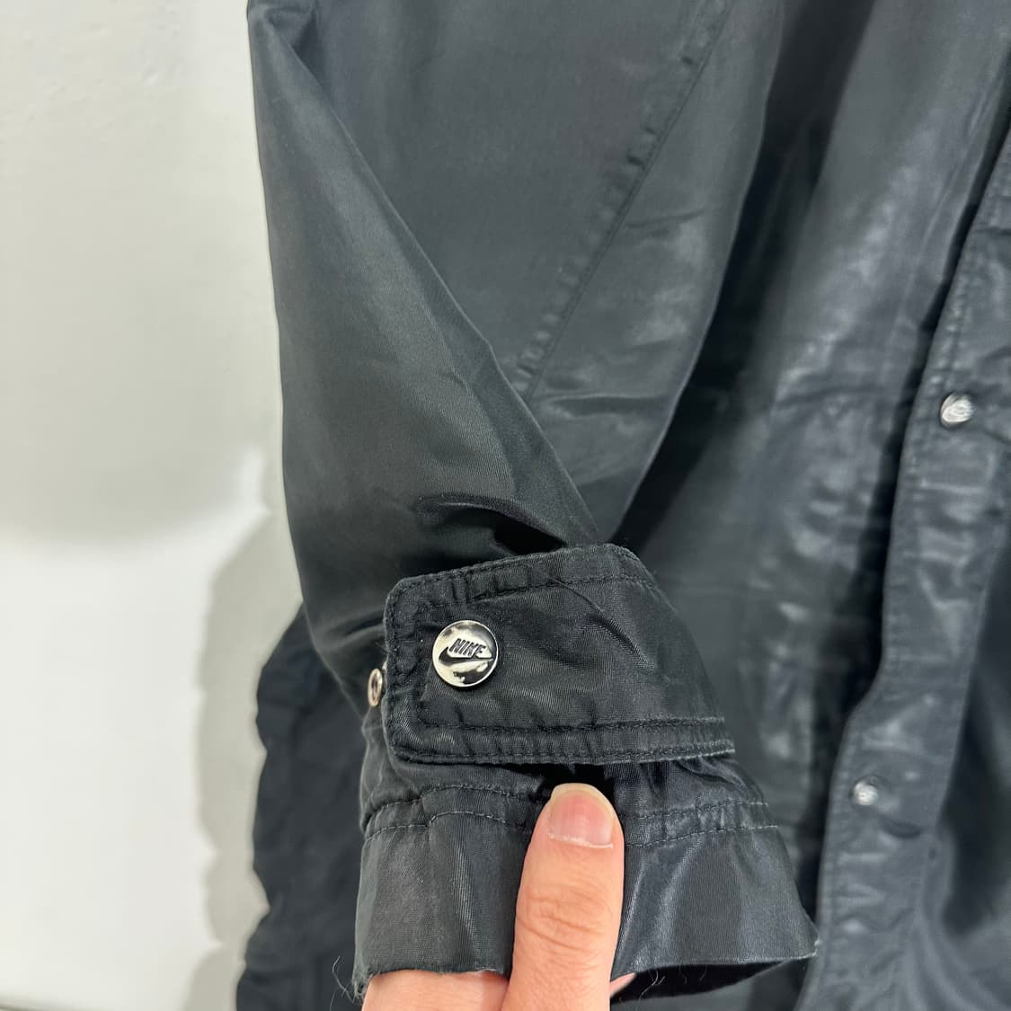 L-XL 나이키 블랙 오버핏 레인보우로고 롱 후드돕바 상품이미지6