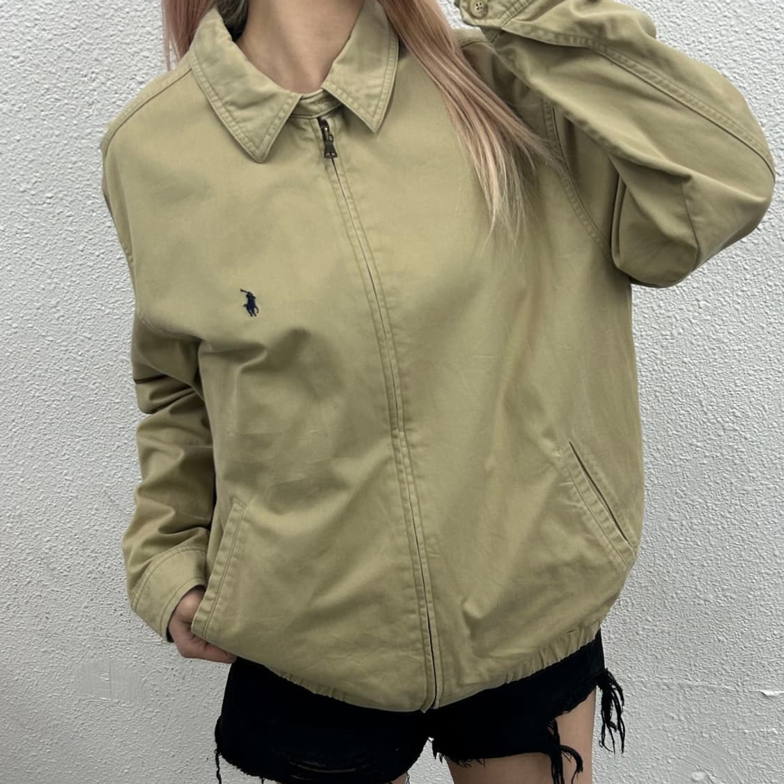 폴로 랄프로렌 네이비포니 베이지 자켓 L 상품이미지1