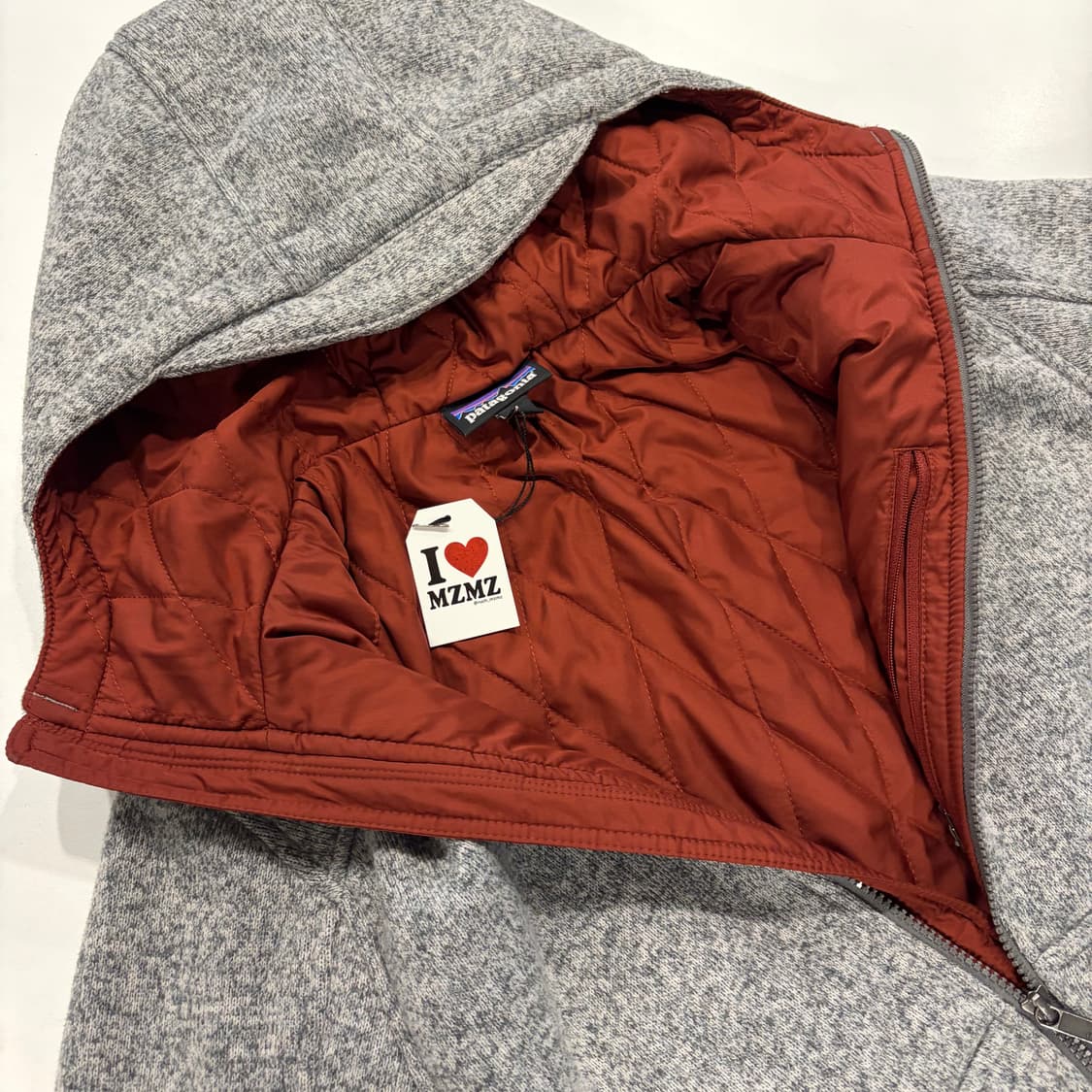 [M] 파타고니아 베타 인사레이티드 누빔안감 그레이 후드 집업 D905 상품이미지6