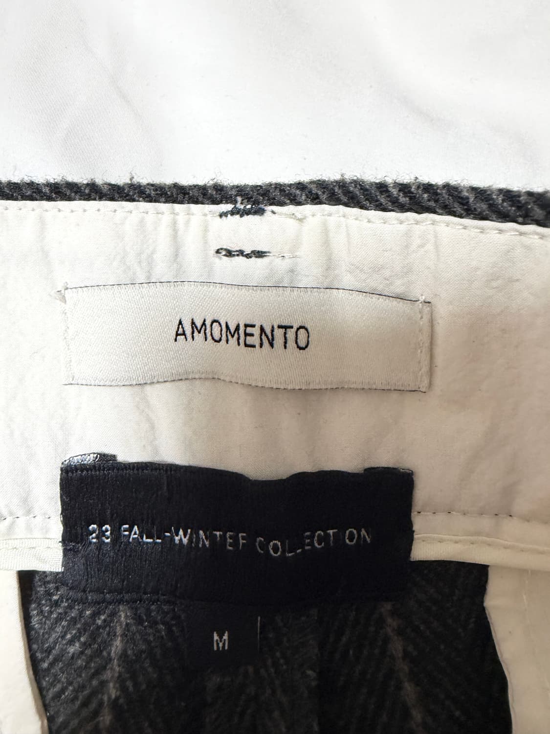 아모멘토 울 스트라이프 팬츠 M 상품이미지3