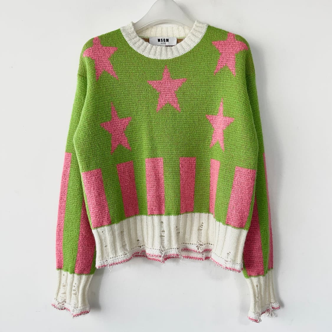 MSGM 스타 모헤어 니트 상품이미지2