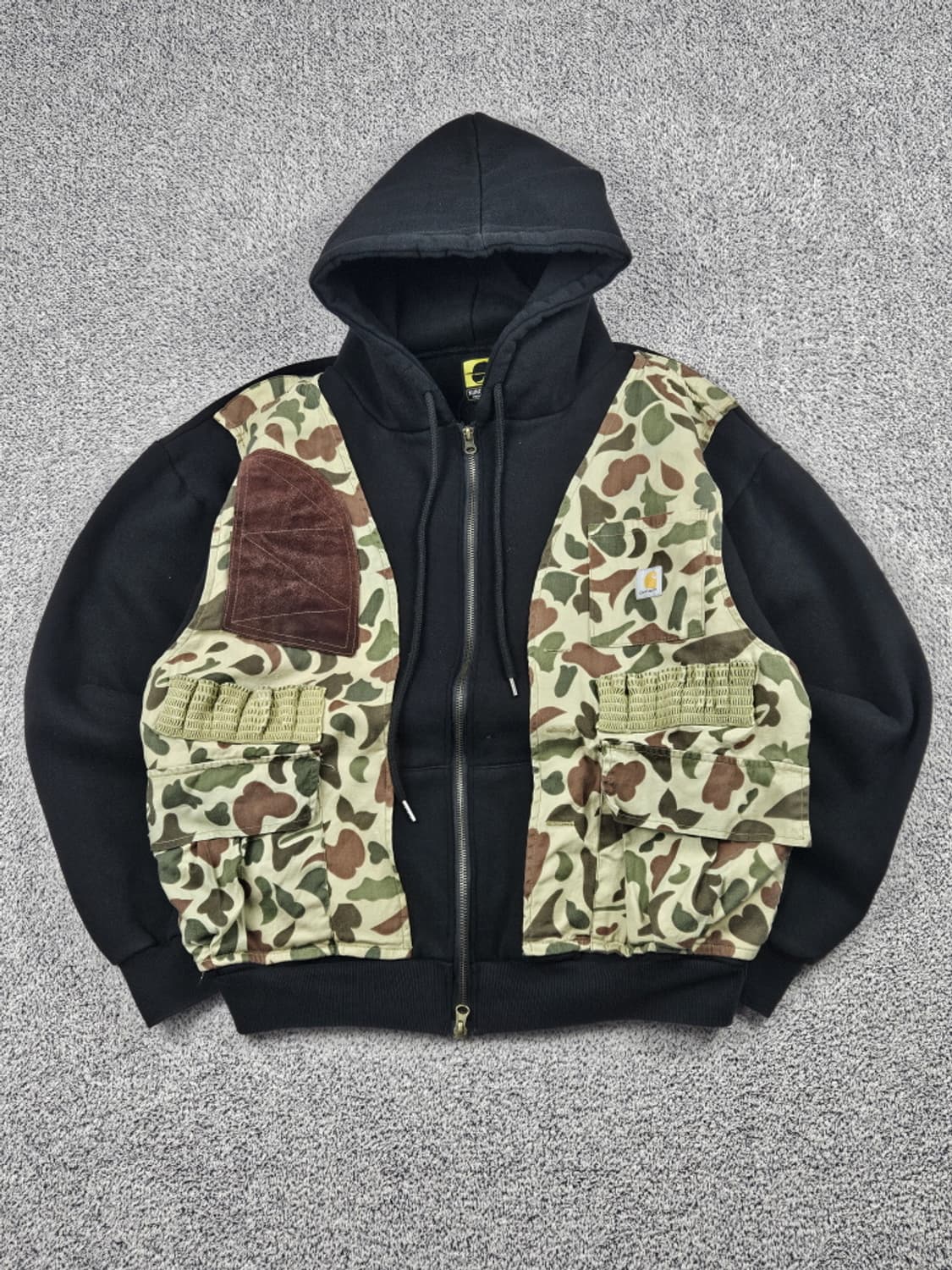 칼하트 카모베스트 아플리케 커스텀 후드집업 (상세설명참조) / 10096 상품이미지1