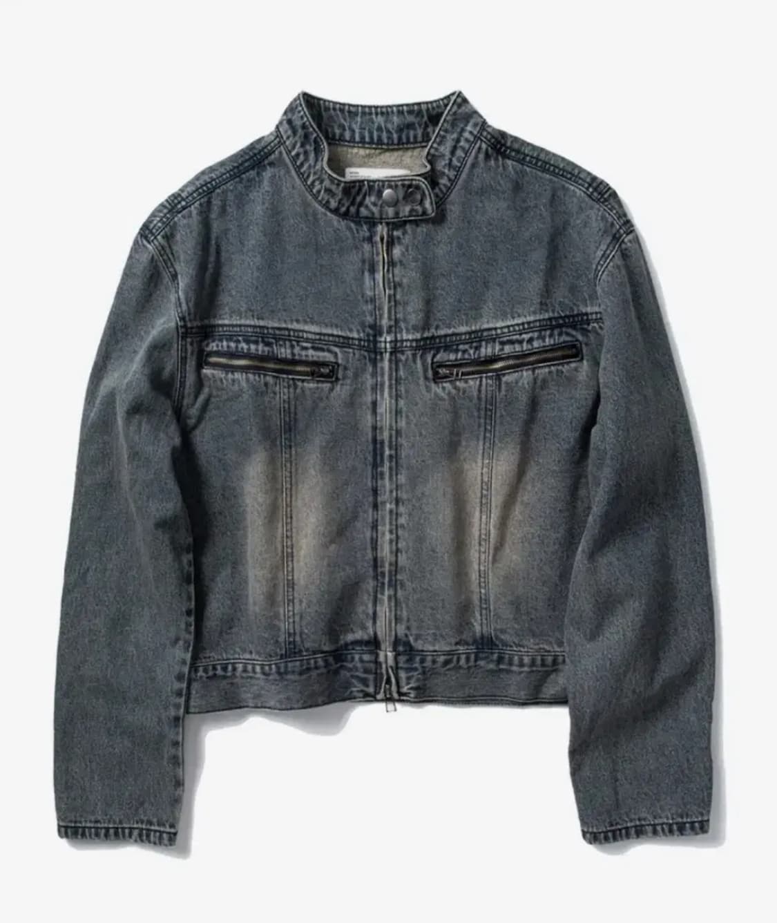 새상품) 무신사 워시 크롬 데님 재킷-청자켓L 상품이미지1