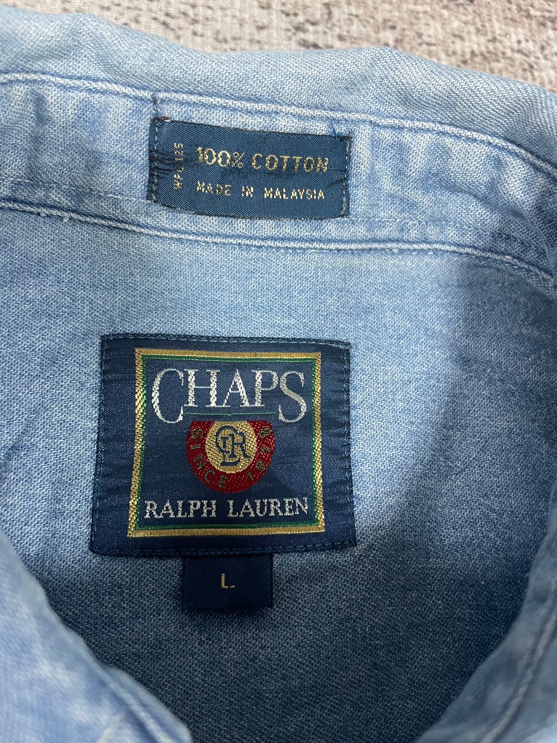 90's CHAPS 랄프로렌 빅셔츠 상품이미지3