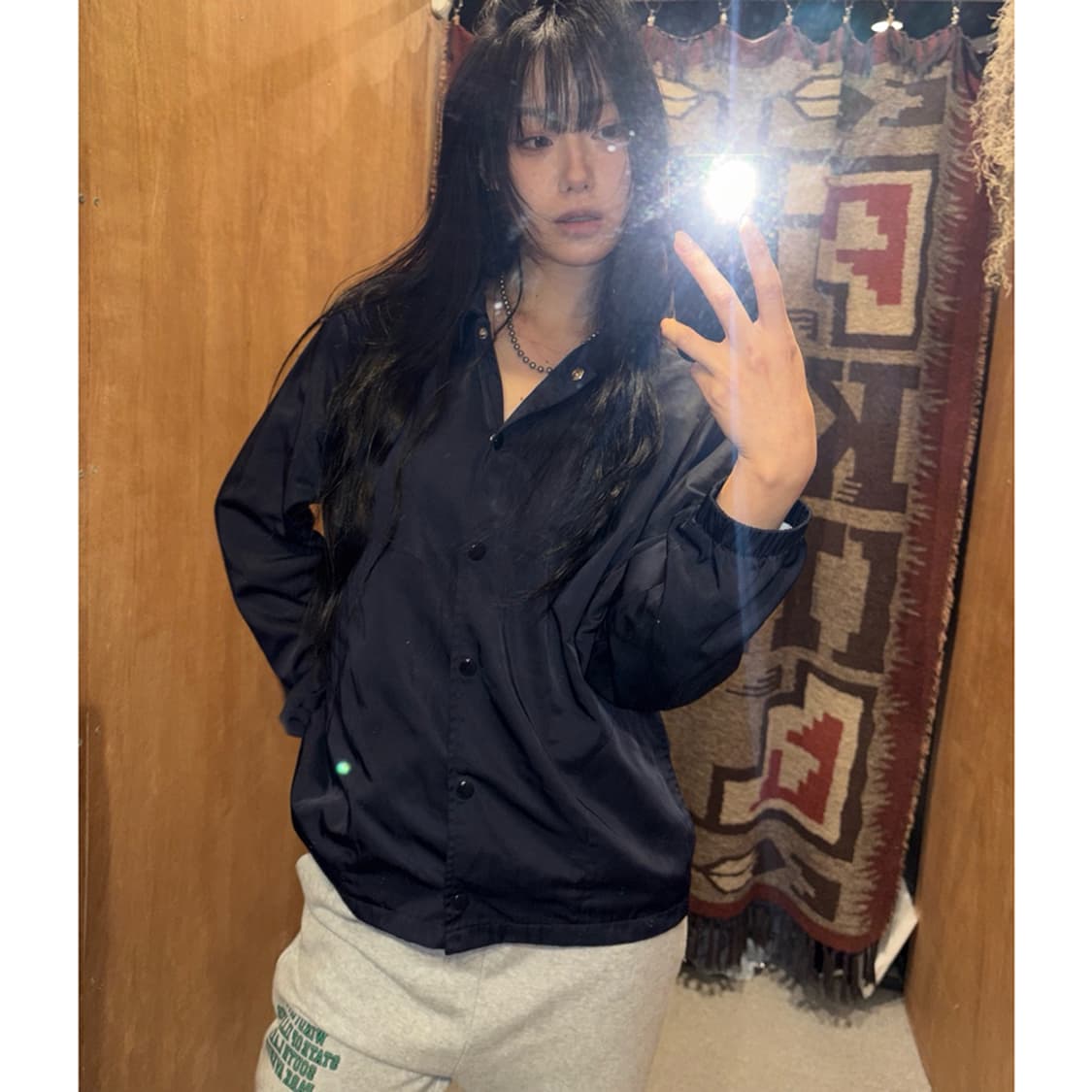 스투시 STUSSY Satin Coach Jacket 상품이미지2