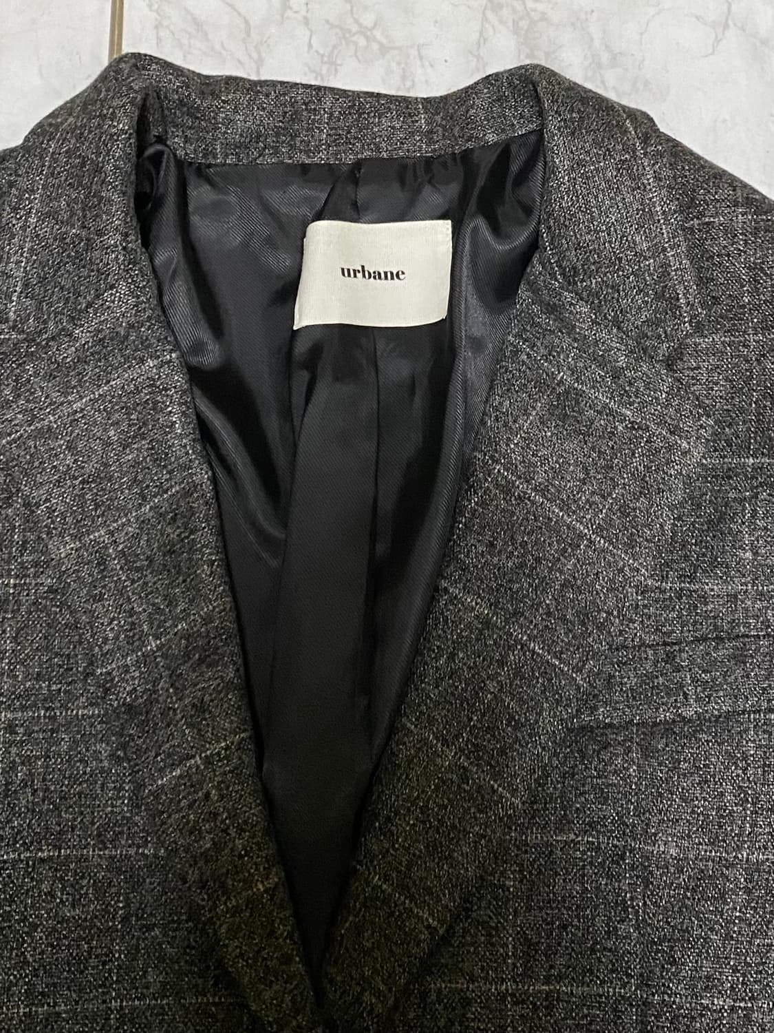 어베인 여성 헤링본 마이 자켓 여성 95 ~ 100 상품이미지4