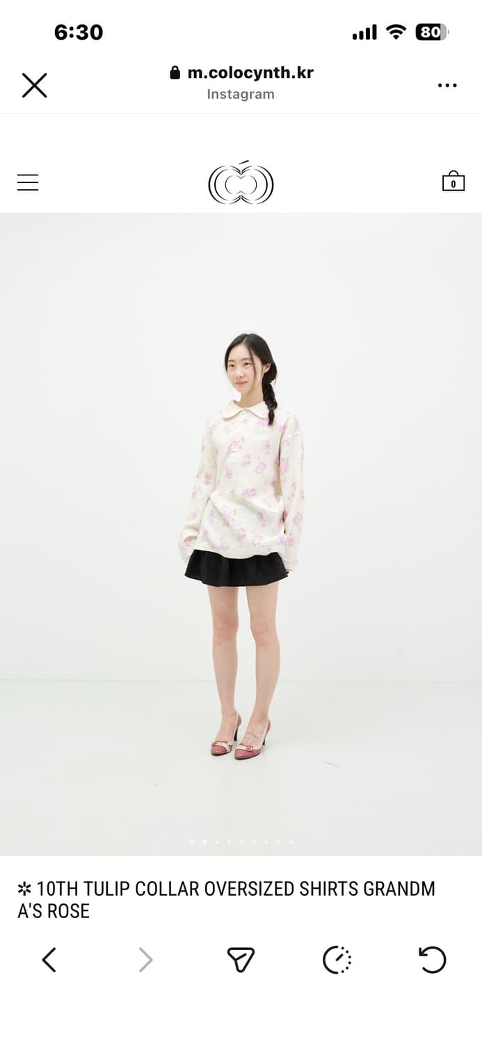 콜로신스 TULIP COLLAR OVERSIZED SHIRTS 상품이미지3
