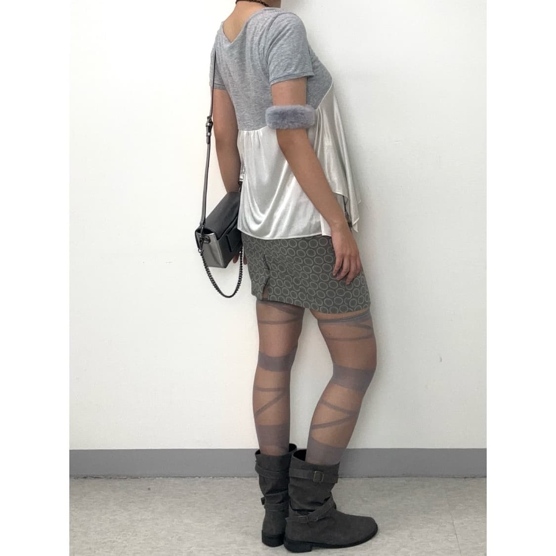 빈티지 그레이 반팔 티셔츠 상품이미지3