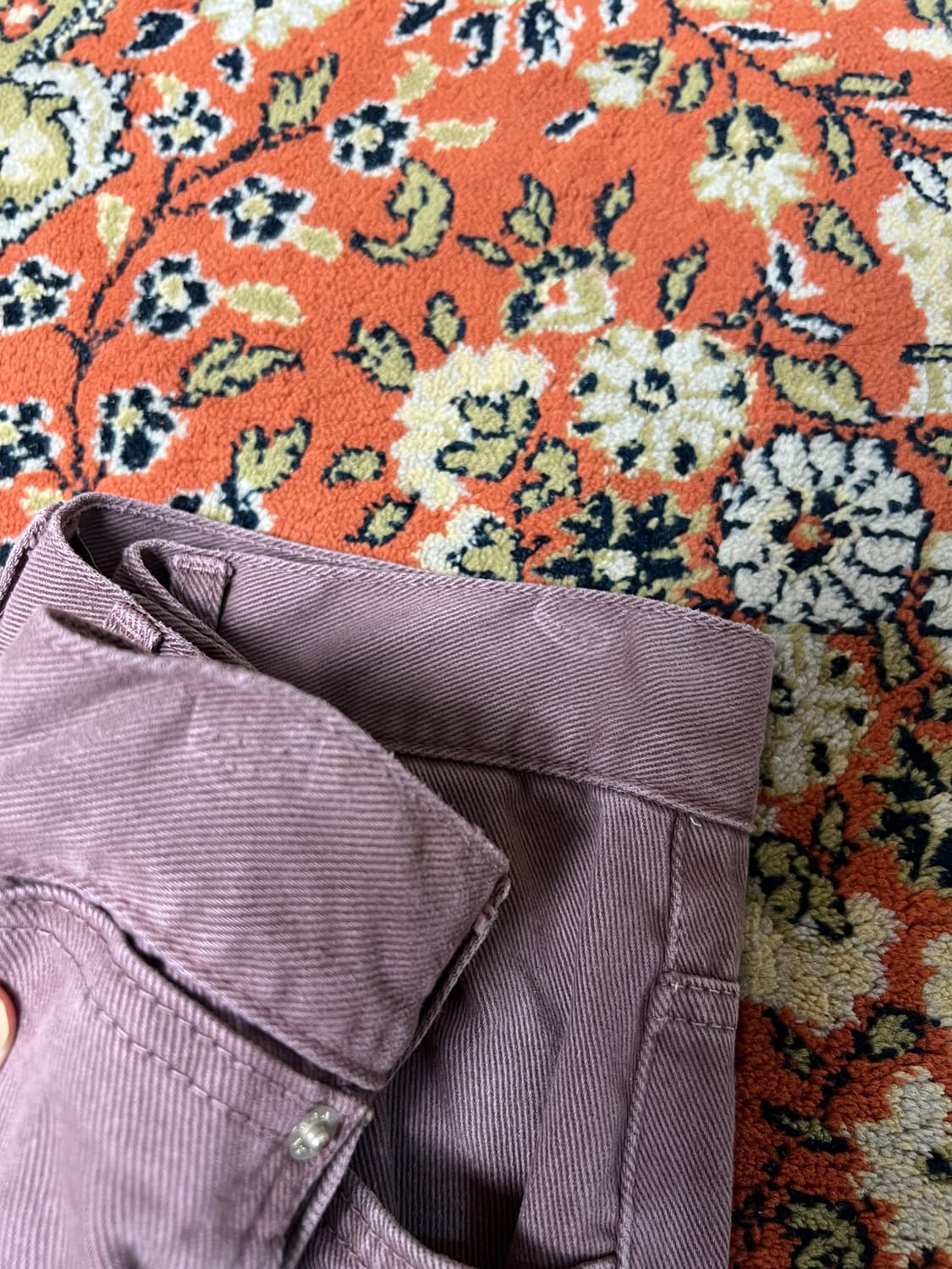 애프터프레이 와이드 슬래시 데님 진스 그레이프 M 상품이미지6