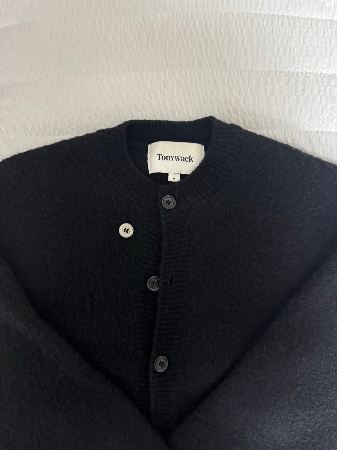 토니웩 알파카 모헤어 크루넥 가디건M 24FW 상품이미지1