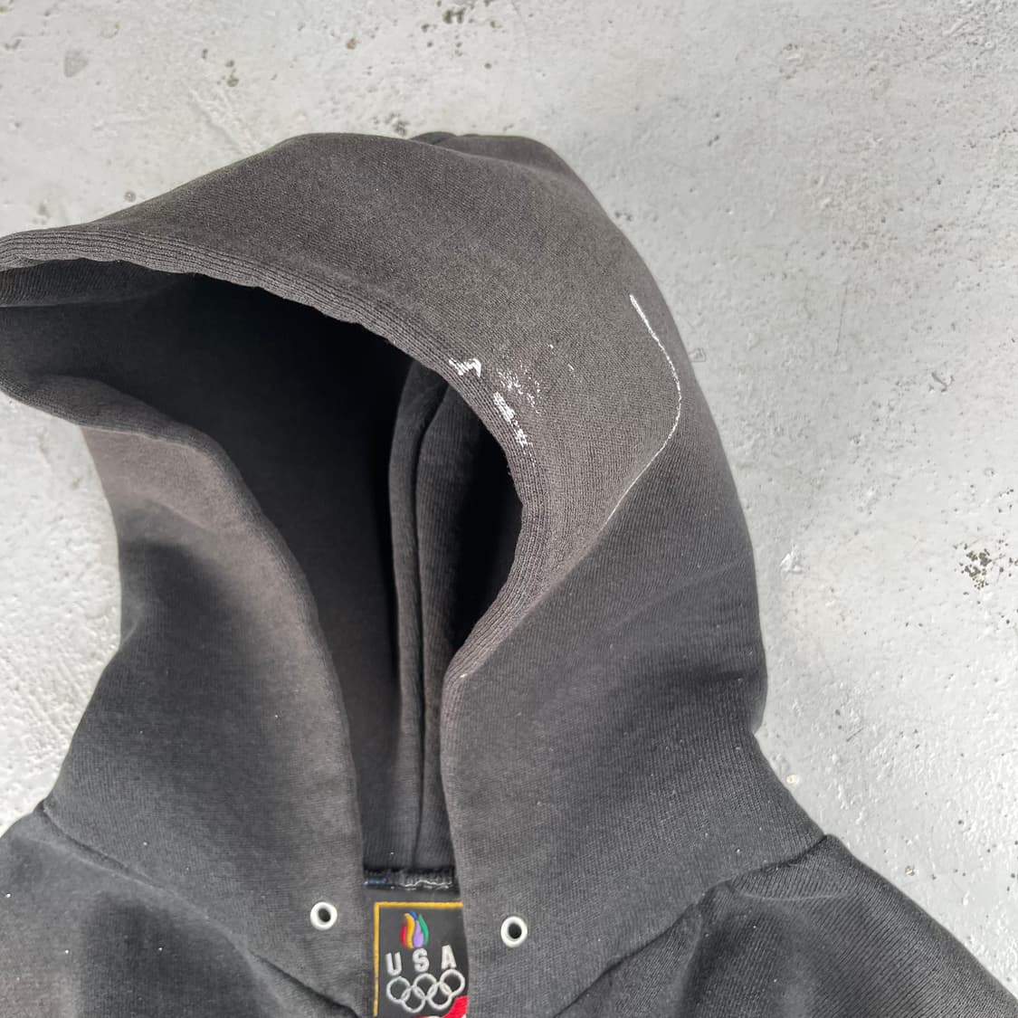 빈티지 USA 올림픽 페인트 스플래터 후드집업 상품이미지5