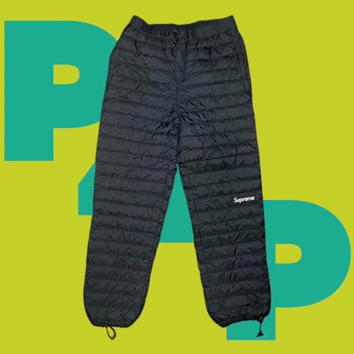 슈프림 마이크로 다운 팬츠 블랙 상품이미지1