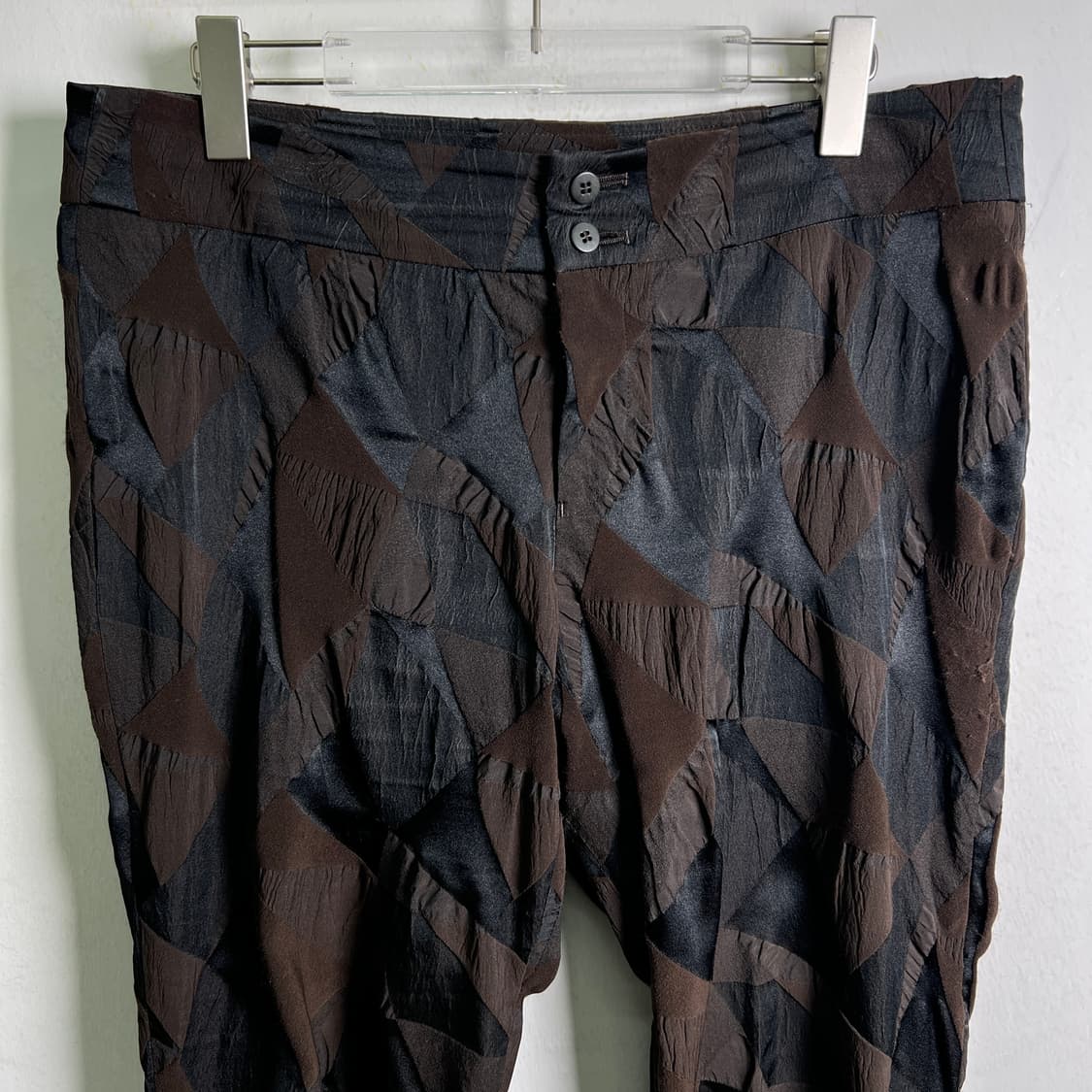 90's 이세이미야케 입체 자카드 스트레치 팬츠 상품이미지5