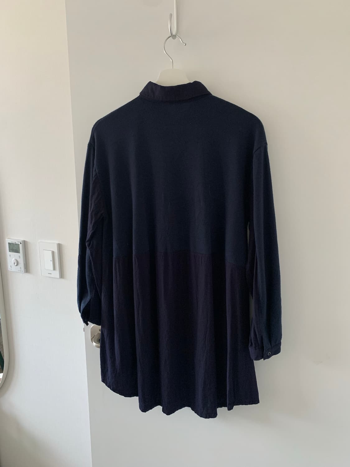 네이비 배색 셔츠 상품이미지5