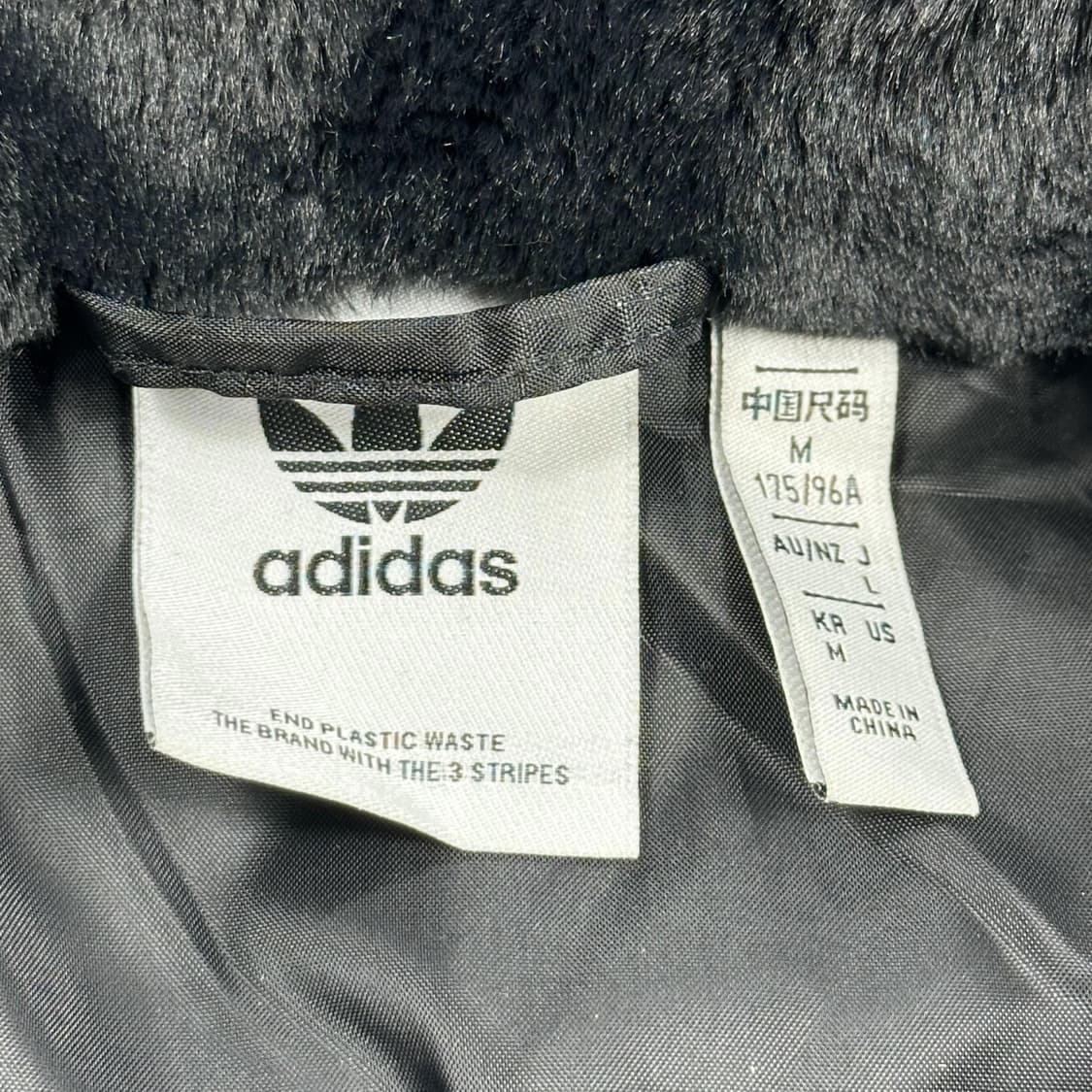 아디다스 트레포일 빅로고 퍼 자켓 후리스 M 상품이미지7