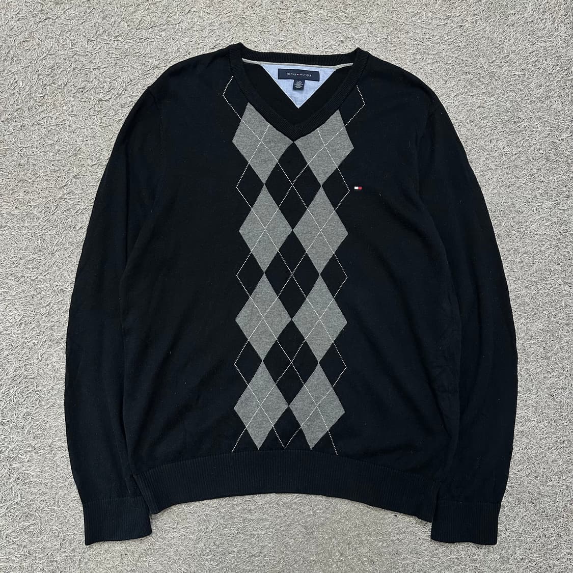 [100] 타미힐피거 아가일브이넥니트 상품이미지2