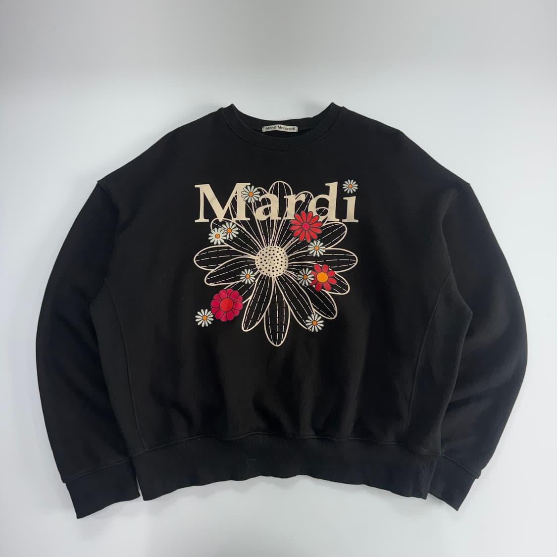 Mardi Mercredi 마르디메크르디 블랙 맨투맨 상품이미지3