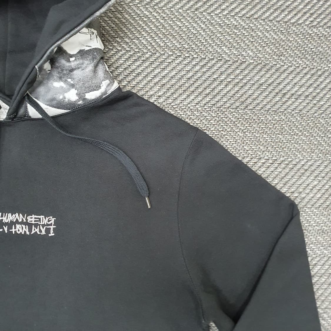 아임낫어휴먼비잉 기모 오버핏 후드티 남자105 상품이미지3