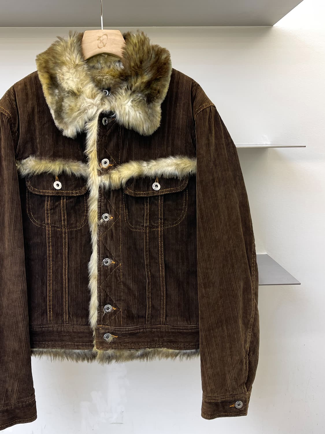 돌체앤가바나 01aw 아카이브 코듀로이 퍼 자켓 상품이미지3