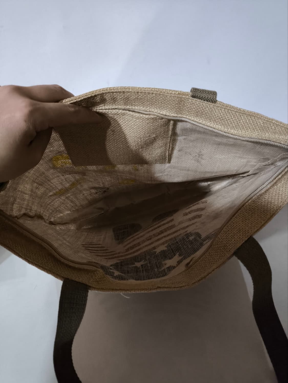 심슨 성조기베어 라탄 에코백 상품이미지3