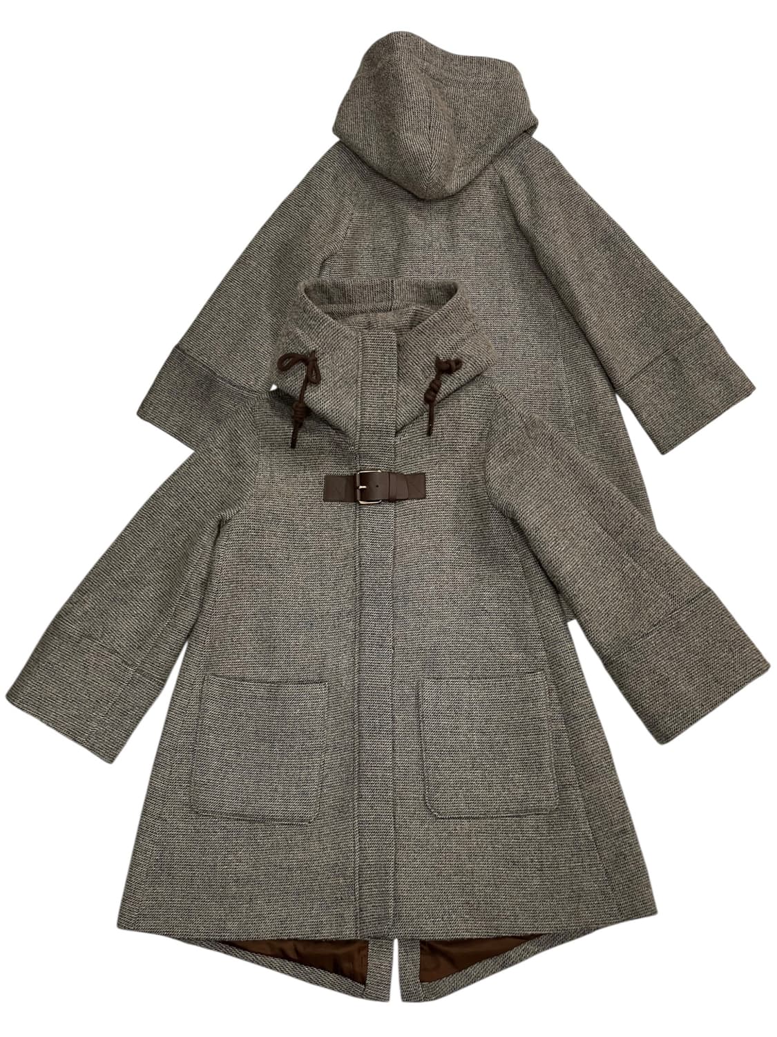 에고이스트 레더장식 후드 코트 M 상품이미지1