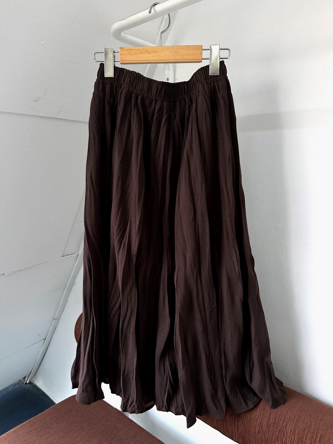 Irregularity pleats design long skirt 상품이미지9