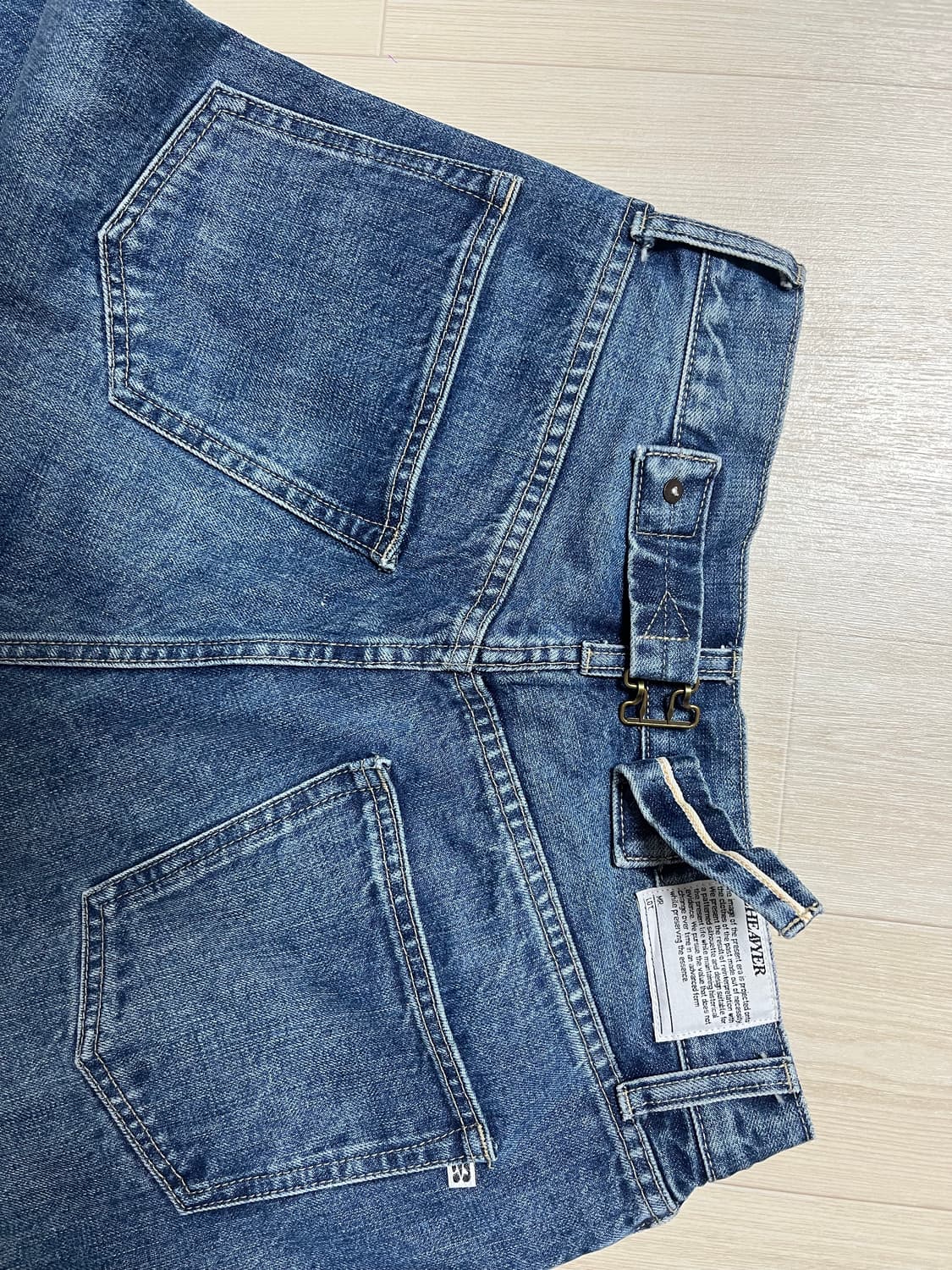 [비헤비어]523L SELVEDGE DENIM PANTS _워시드블루 상품이미지8