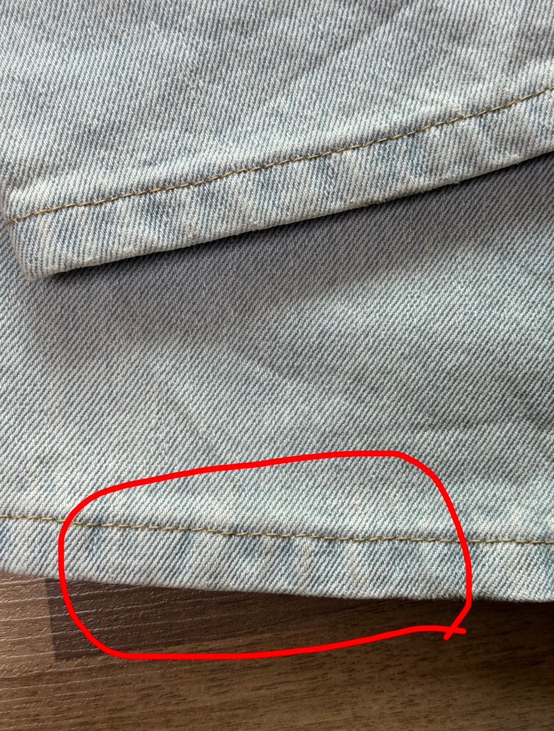 플라스틱 프로덕트 페인터 데님 팬츠 s (스틸 블루) 상품이미지4