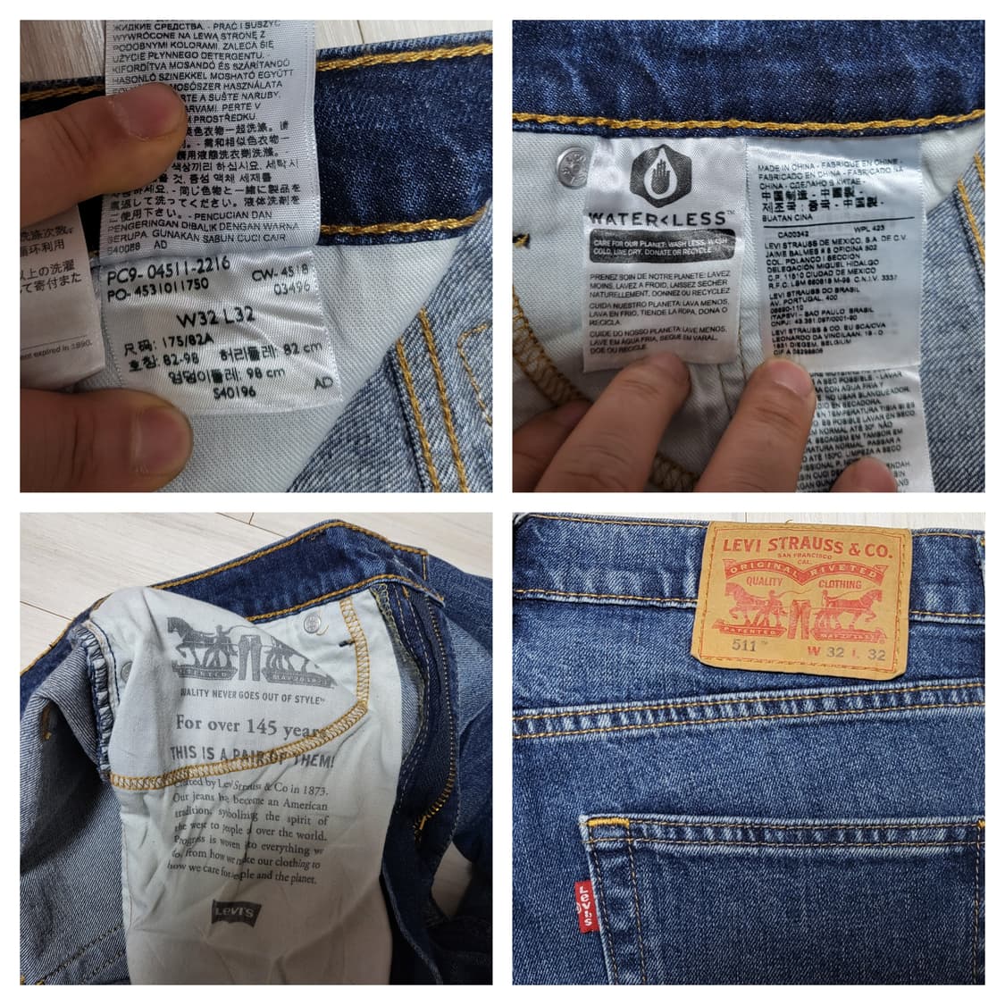 (32) 리바이스 511 데님팬츠 levis 청바지 상품이미지9