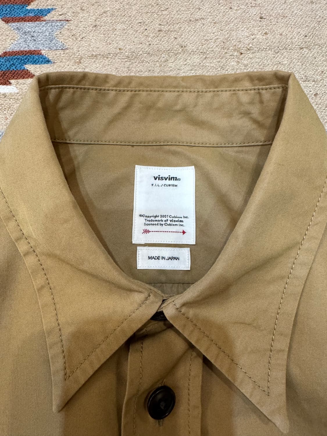 [3][L] visvim 비즈빔 USM 알바코어 셔츠 베이지 상품이미지5