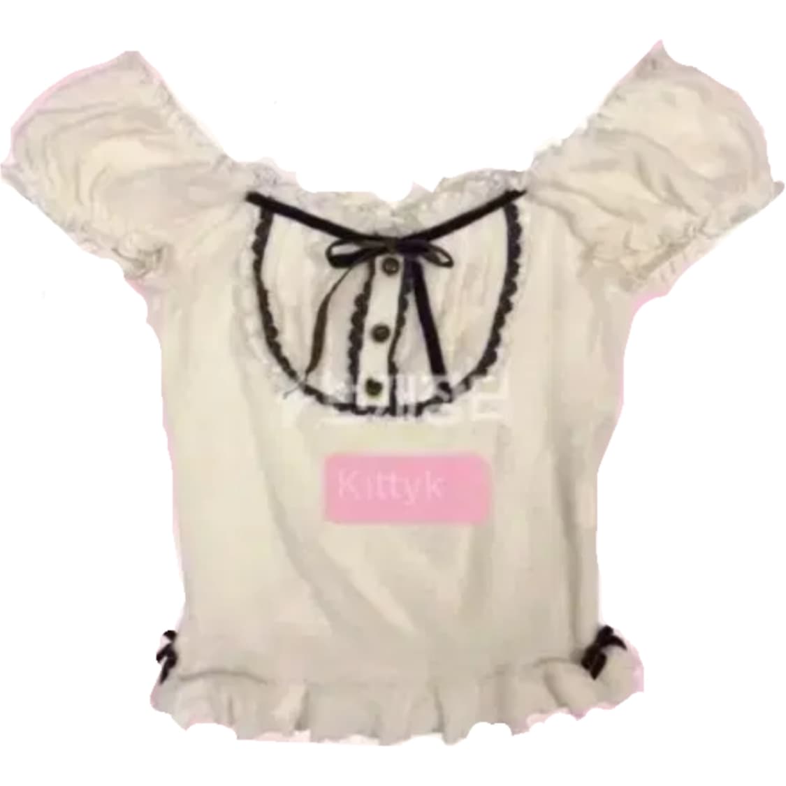 리즈리사 빈티지 라떼갸루 히메갸루 리본 상의 / 엑시즈팜 아가일 큐롯 상품이미지1