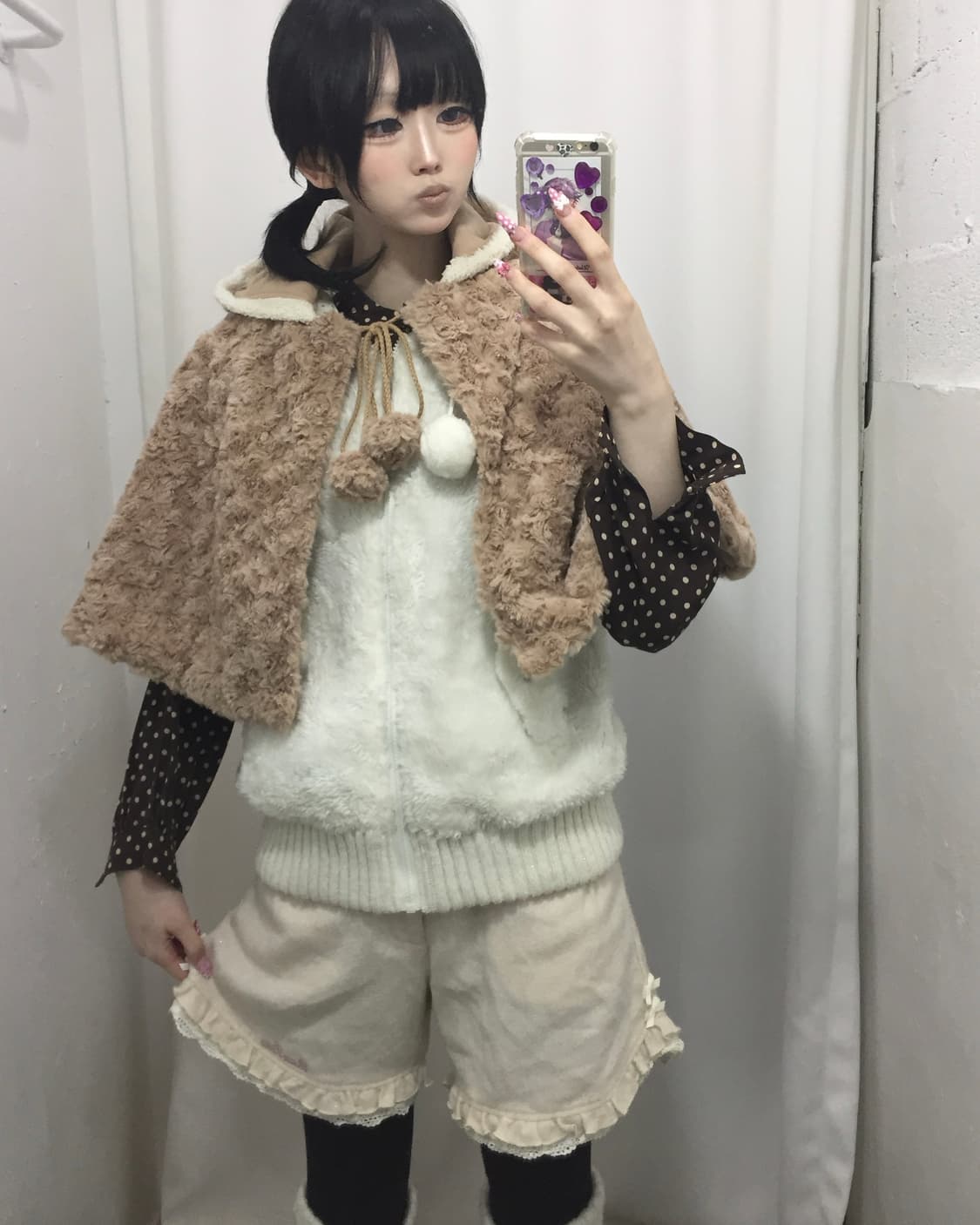 mezzo piano 메조피아노 프릴 하트 버튼 숏팬츠 코디🐻‍❄️ 상품이미지2