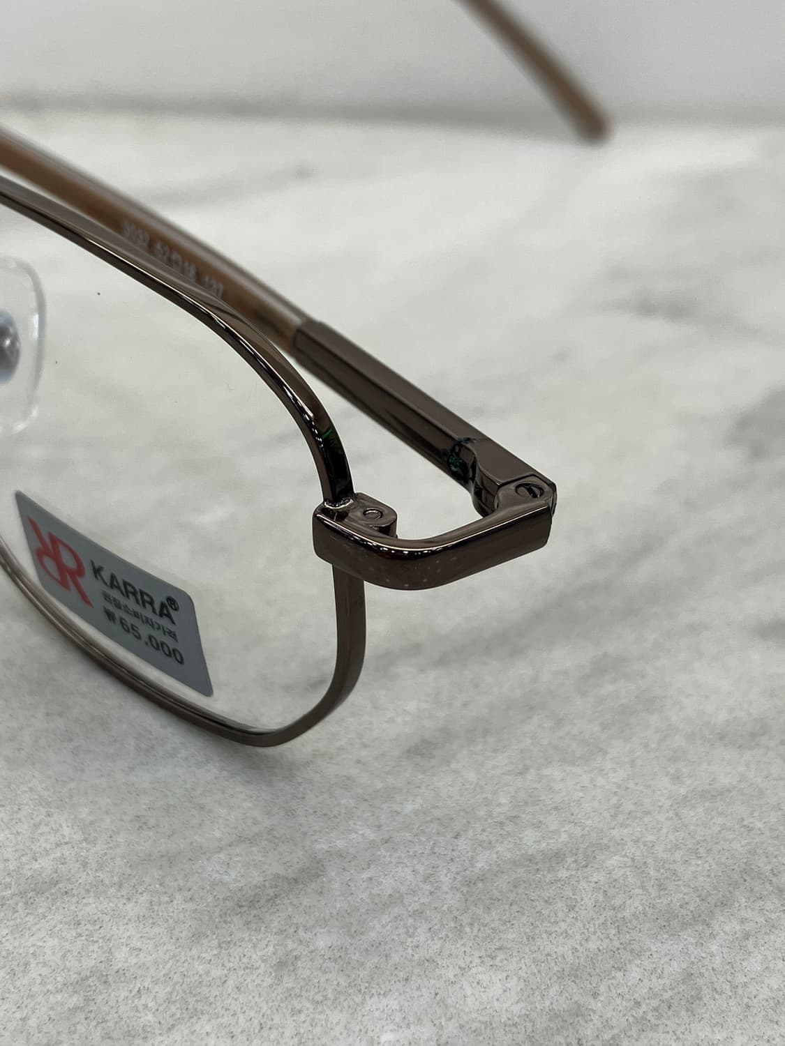 카라 KARRA 브론즈 스틸 소프트 스퀘어 메탈테 안경 상품이미지9
