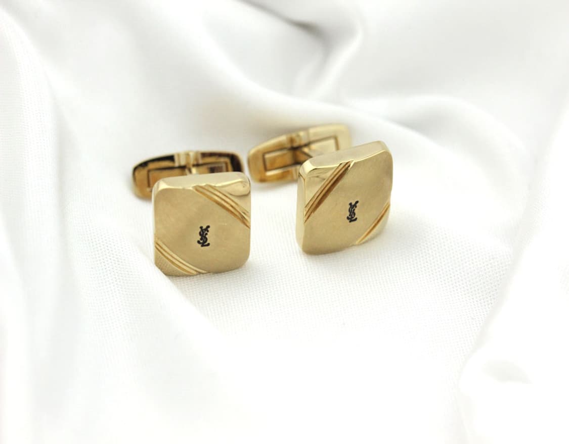 입생로랑 A-등급 남자 명품 커프스 빈티지 상품이미지2