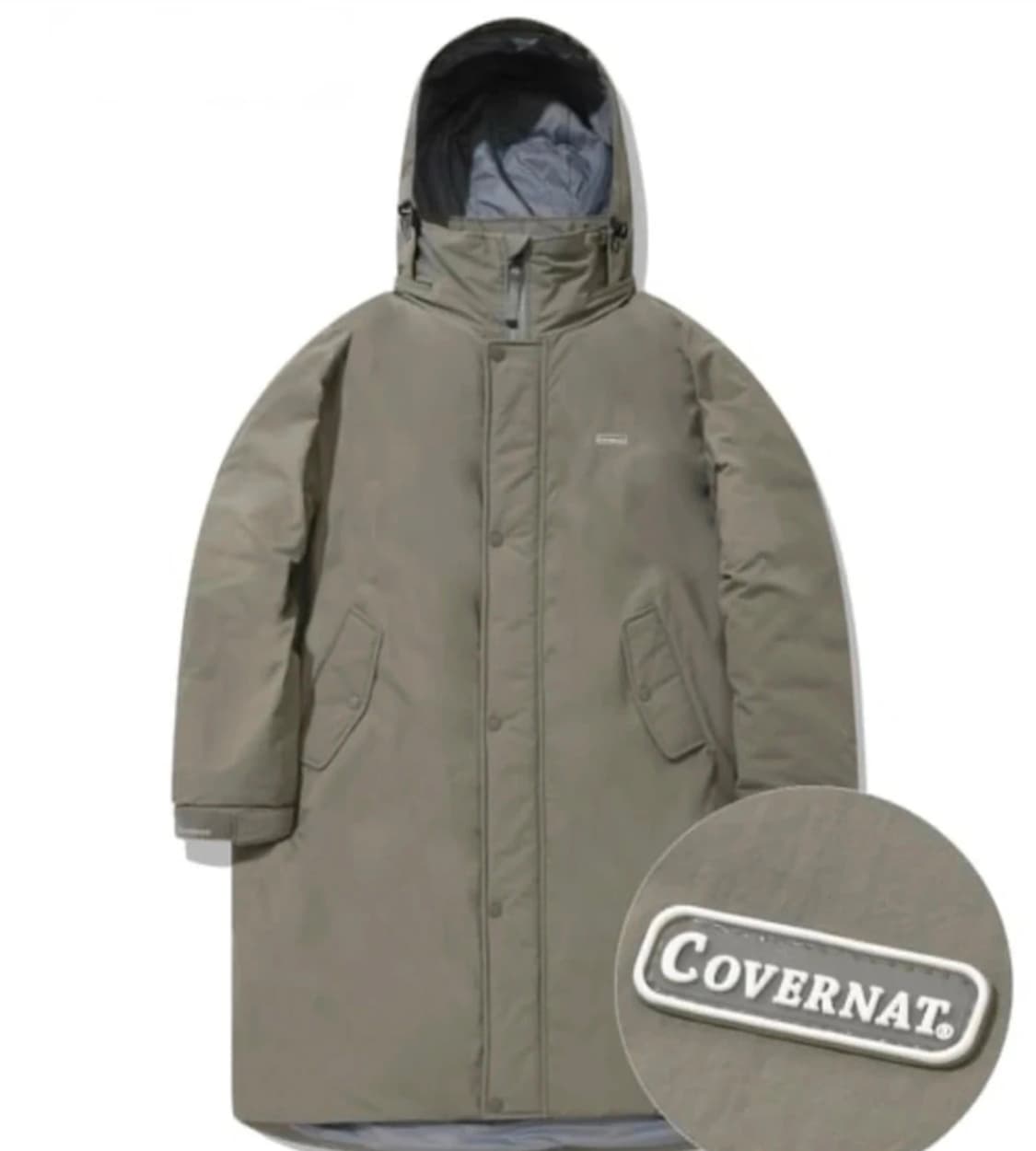 커버낫 롱패딩 M 블랙 그레이 일괄(택포) 상품이미지2