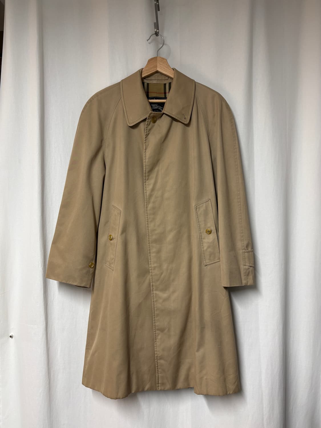 70's Burberrys 싱글 래글런 발마칸 코트 상품이미지1