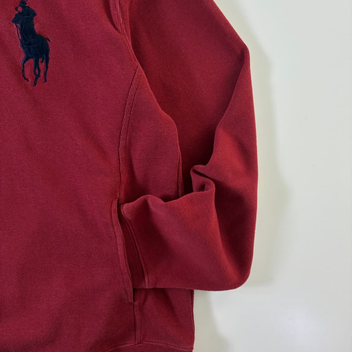 Polo  폴로 랄프로렌 빅포니 버건디 슬리브 카라 티셔츠  상품이미지5