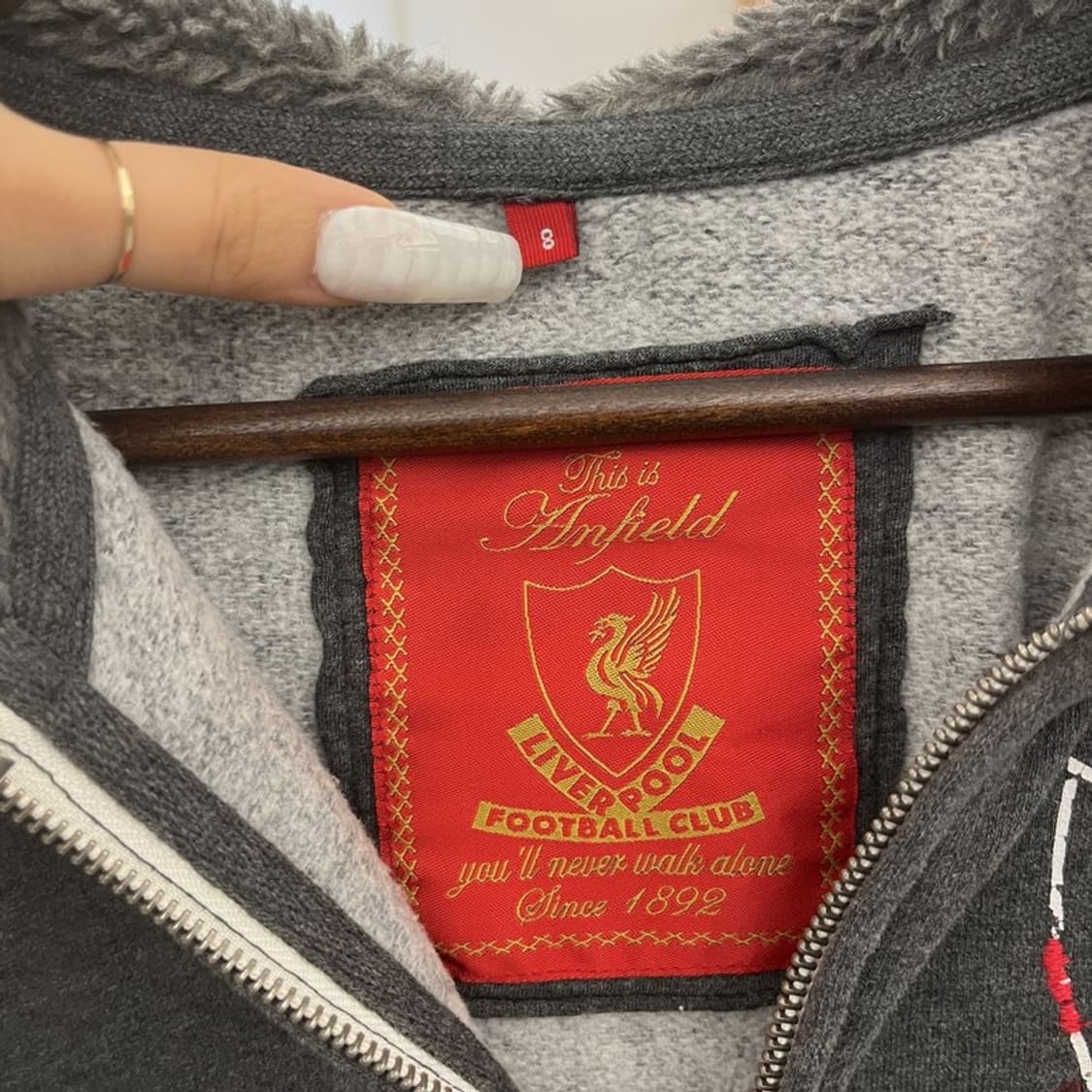 리버풀 희귀 올드스쿨 레트로 빈티지 슬림핏 후드집업 90 C10938 상품이미지5