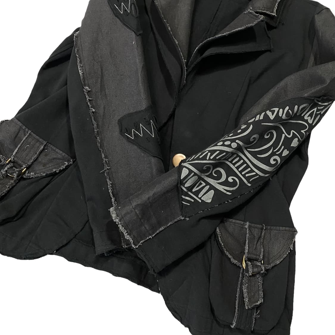 Jeune Dazur 코튼혼방 패치워크 싱글자켓 상품이미지6