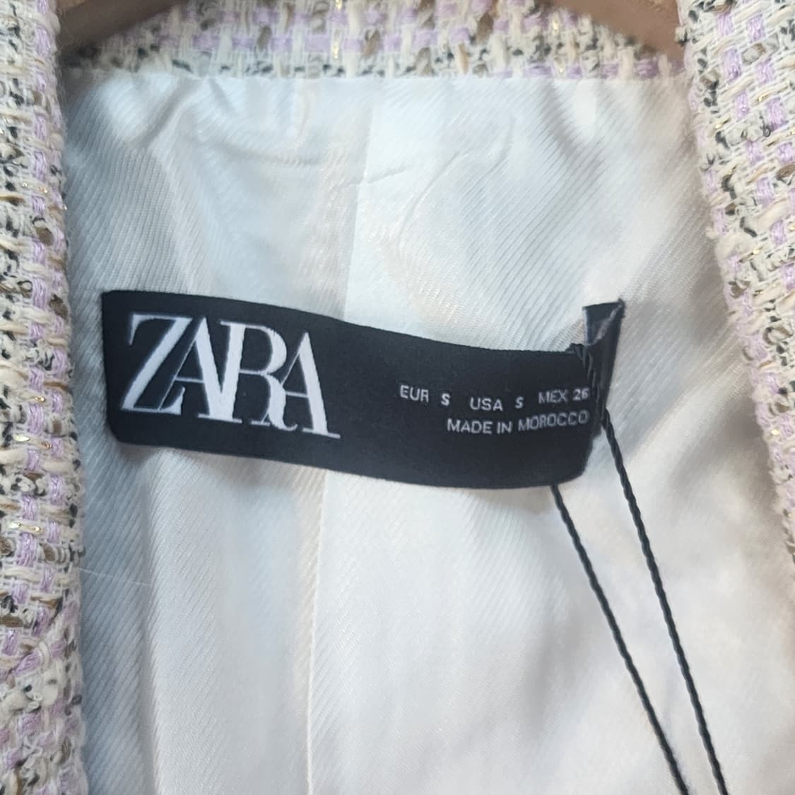 자라 트위드 더블 버튼 재킷 상품이미지2