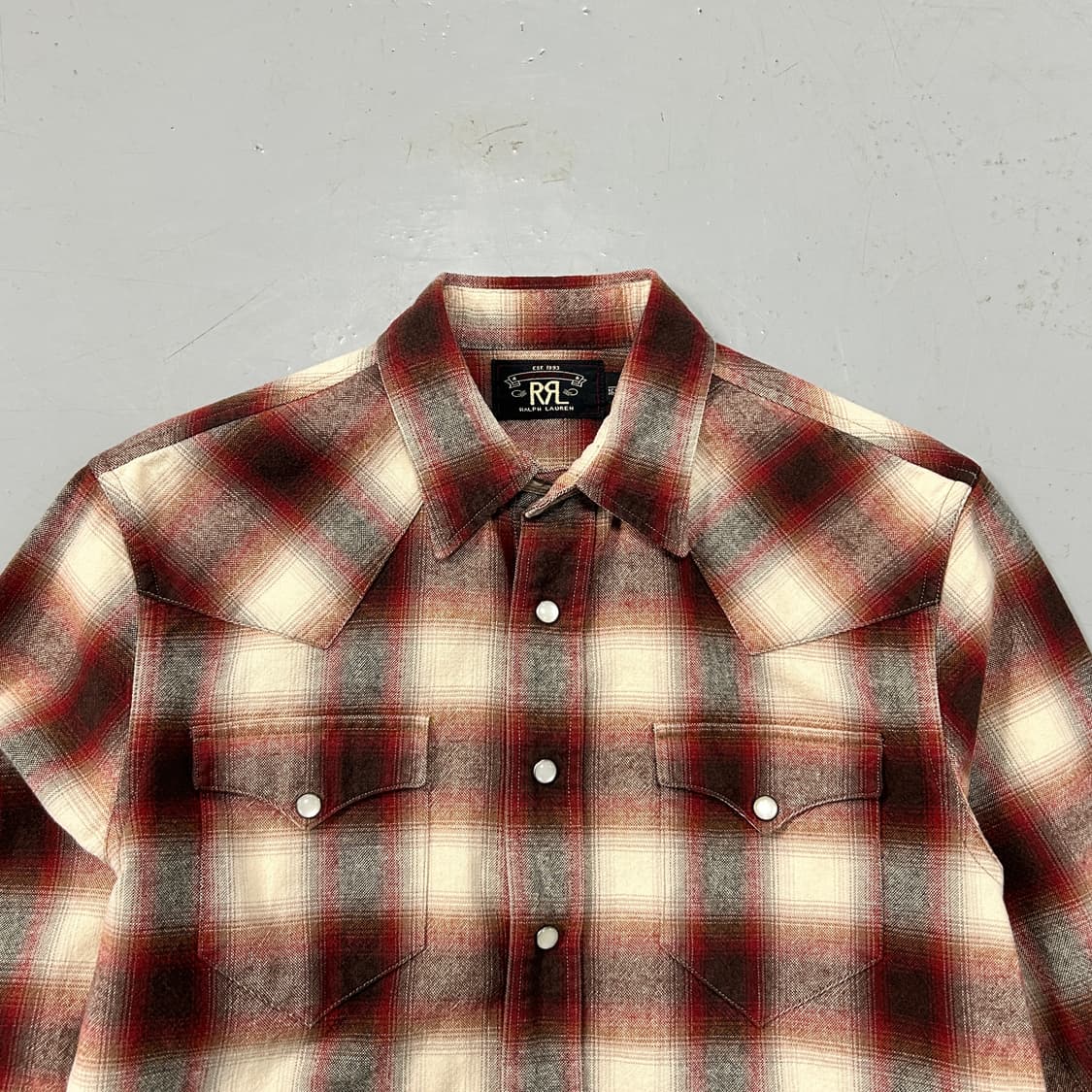 더블알엘 옴브레 웨스턴 셔츠 상품이미지3