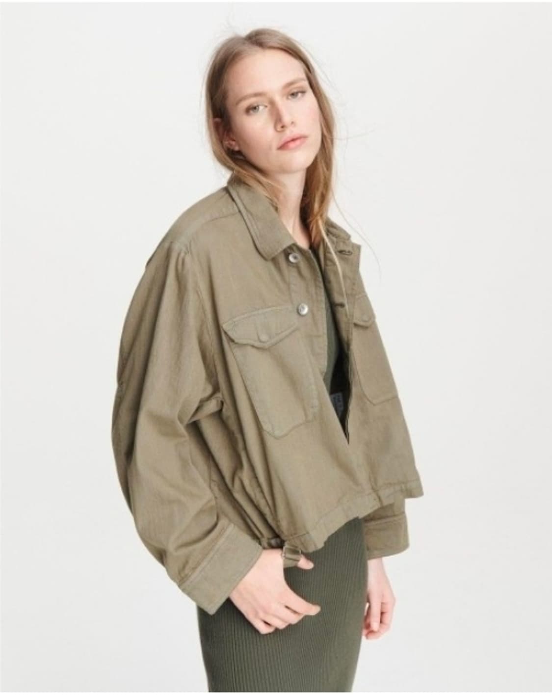 레그앤본 밀리터리 루즈핏 숏 버튼 야상 S size 상품이미지2