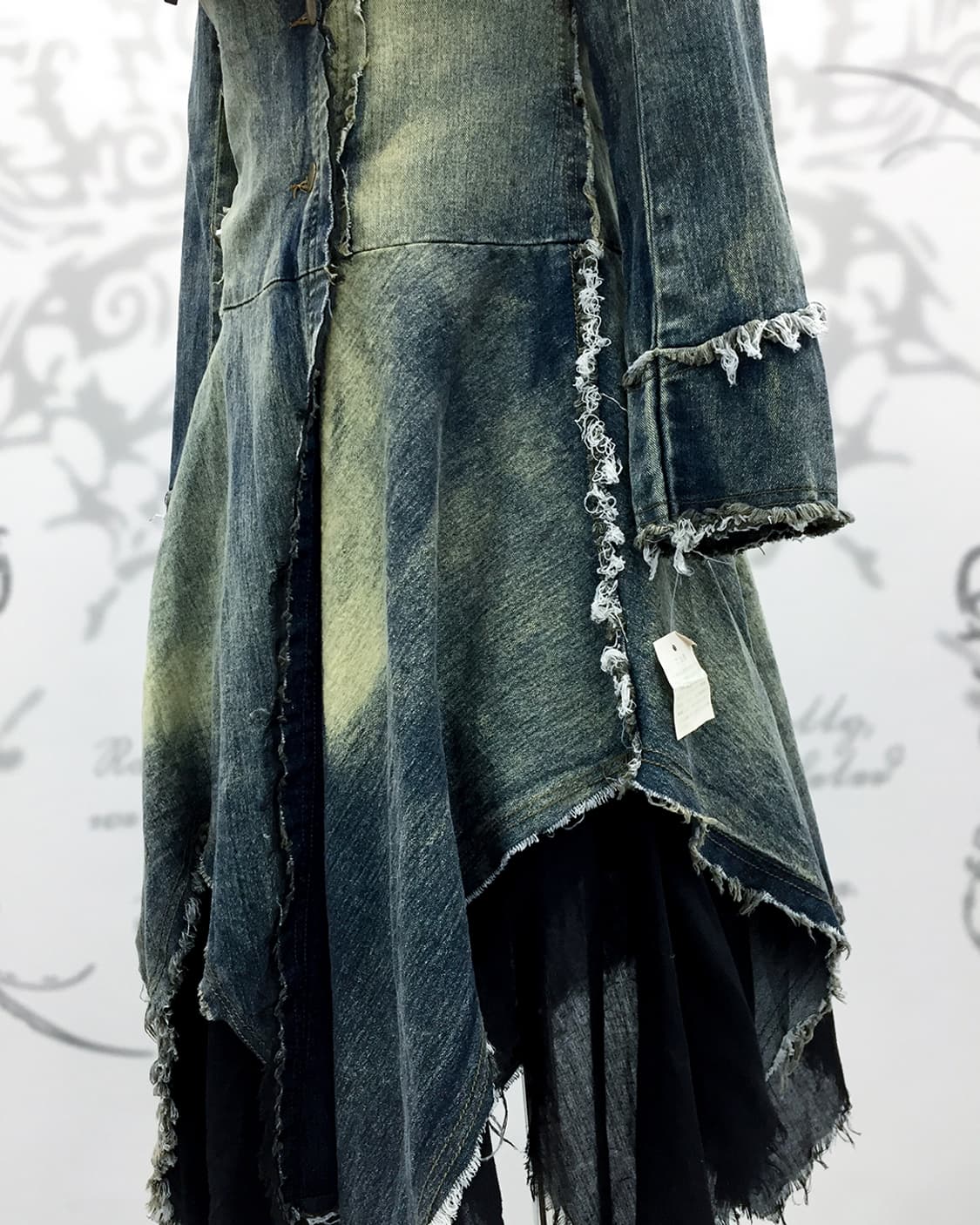 Grunge denim maxi coat 상품이미지8
