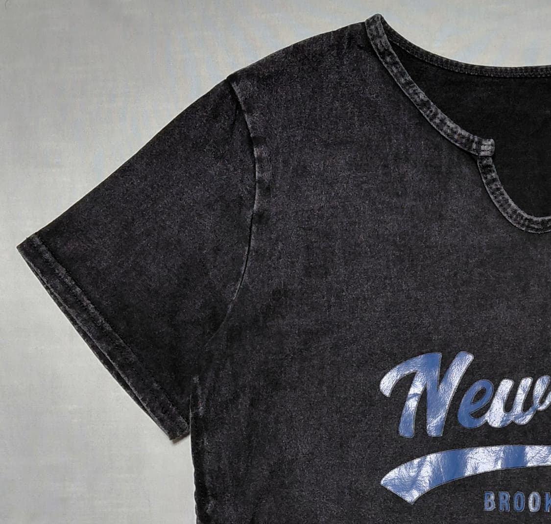 (F) 일본 빈티지 CRYX 피그먼트 셔링 노치넥 티셔츠 상품이미지2