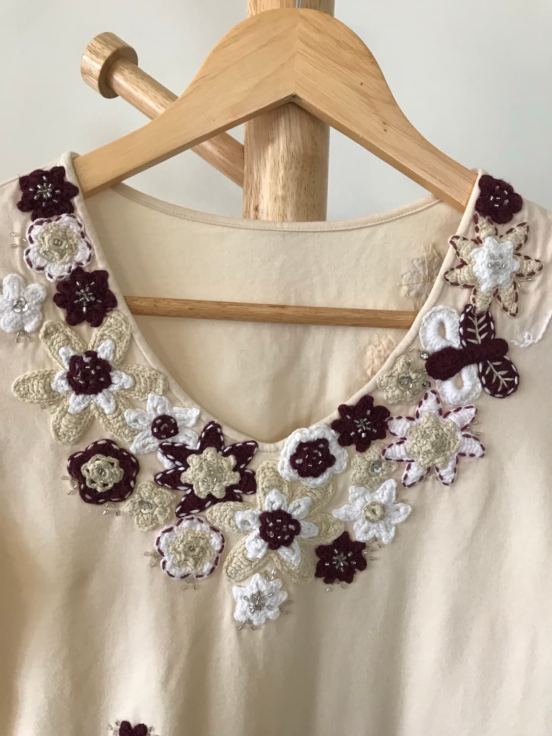 모리걸 핀터깔 뜨개 나비 티셔츠 상품이미지1