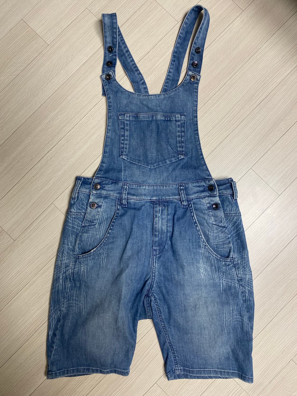 디젤 블랙 골드 데님 오버롤 상품이미지1