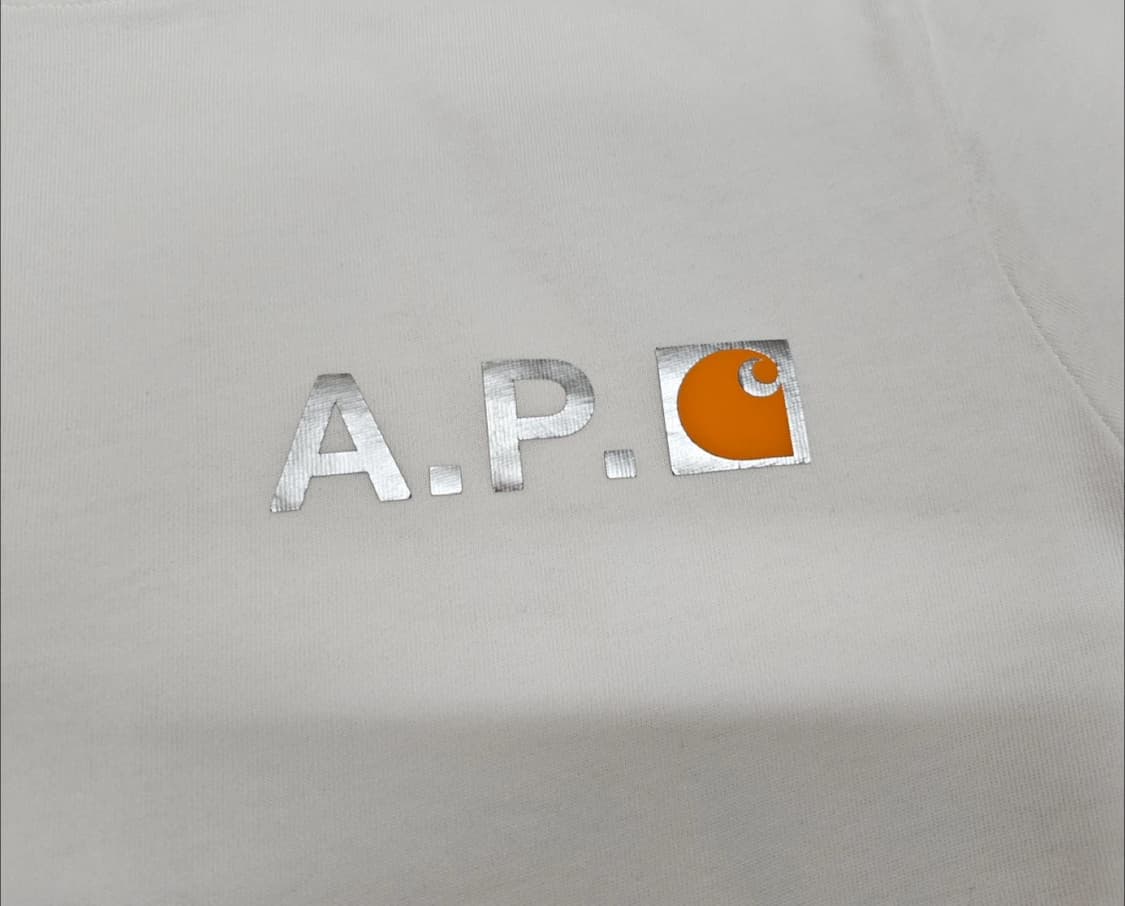 칼페쎄 칼하트 APC 아페쎄 반팔 티셔츠 흰티 상품이미지5